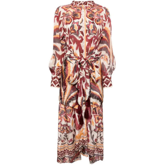 NEW, Farm Rio Cream Toucans Scarf Maxi Dress in S  #MD1234 - Picture 4 of 11